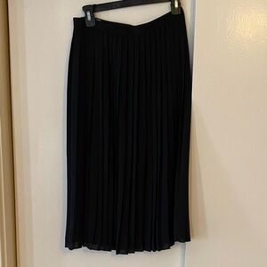 J. Crew Classic Black Midi Skirt